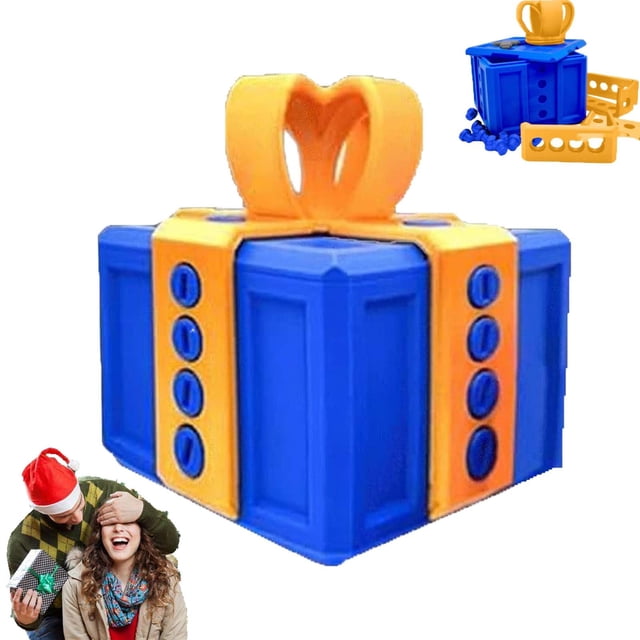 Caja de regalo Flexyony, molesta impresión 3D, divertida, amarilla