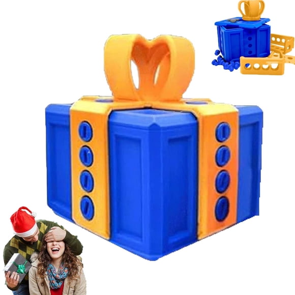 Caja de regalo Flexyony, molesta impresión 3D, divertida, amarilla