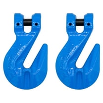 2 Pack 1/2" Grade 100 Cradle Clevis Grab Hook for Lifting - 15,000 LBS WLL Heavy Duty Tow Chain Hook for Trailer / Truck Transport