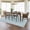 10x13ft Blue, variant on 10 x 13 ft Washable Area Rug, Modern Striped Non Slip Ultra-Thin Low Pile Rug for Living Room Bedroom Office - Green