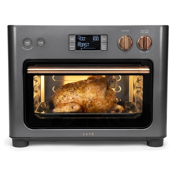 Horno Café Couture con 14 modos de cocción esenciales, que incluyen Air Fry, CrispFinish, hornear, asar, asar, tostar, pizza, WiFi y Smart Connected, control por voz, pequeños electrodomésticos de enc