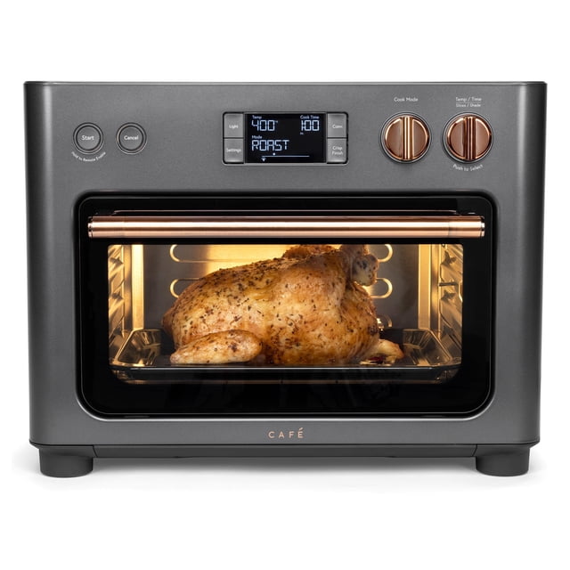 Horno Café Couture con 14 modos de cocción esenciales, que incluyen Air Fry, CrispFinish, hornear, asar, asar, tostar, pizza, WiFi y Smart Connected, control por voz, pequeños electrodomésticos de enc