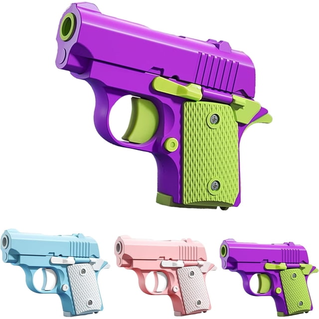 Juguetes de pistola pequeños impresos en 3D, juguetes de pistola para aliviar el estrés para adultos, juguetes antiestrés adecuados para aliviar el TDAH, ansiedad, juguetes adecuados para amigos, adultos y niños, el mejor regalo JM Juguete
