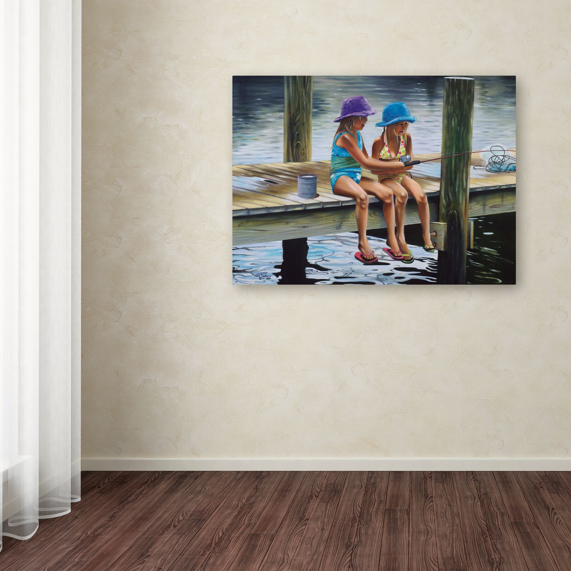 Trademark Fine Art 'Quality Time' Canvas Art by Geno Peoples