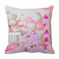 thumbnail image 1 of EREHome Pink and white balloons Pillow Case Cover Set 18x18 Inch, 1 of 1
