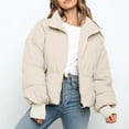 thumbnail image 2 of Vedolay Parka Jacket Women Knit Cardigan Coats Oversized Fall Dressy Casual Jackets Beige,L, 2 of 5