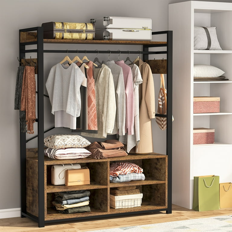 Tribesigns Freestanding Closet Organizer, Heavy Duty Clothes Closet