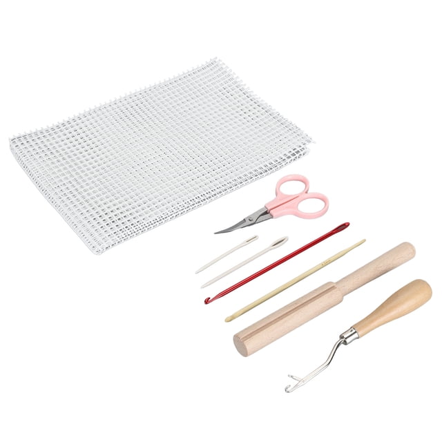 Latch Hook Tools with Comfortable Grip, Practical Gift for DIY Craft Making Tapestry Crochet Hooks Kit Woven Crafts