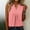 Pink, variant on Women's Solid Color Casual V-Neck Sleeveless Loose Fit T-Shirt Top