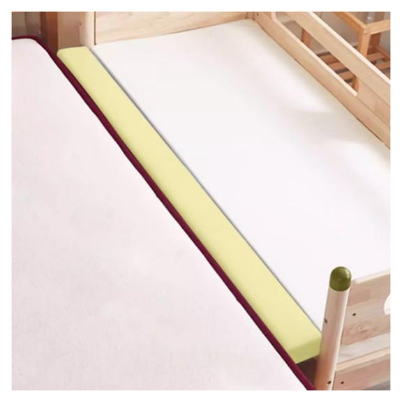 Long bed gap filler, bed wedge filler, 45D high density foam mattress extension for bed openings wall mattress