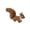 Coffee, variant on Realistic Squirrel Plush Toy Figurine 10cm – Lifelike Fluffy Tail Miniature Animal Ornament, Cute Soft Nature Lover Gift, Desktop Shelf Car Decoration (1pcs)
