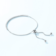 thumbnail image 3 of Maya's Grace Cubic Cubic Circonia Plateado Acento Pulsera de oro ajustable Maya's Grace JoyerÃ­a, 3 of 5