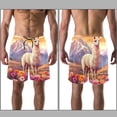 thumbnail image 3 of luoweisi Men's Beach Shorts Quick Dry Swim Trunks with Mesh Lining Alpaca L, 3 of 5