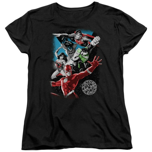 Jla - Galactic Attack - Women's Short Sleeve Shirt - XX-Large