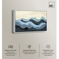 thumbnail image 2 of Waverly Blue Abstract Wall Art Canvas Wall Art by Art Remedy, White Floater Frame, 25" x 17", 2 of 7