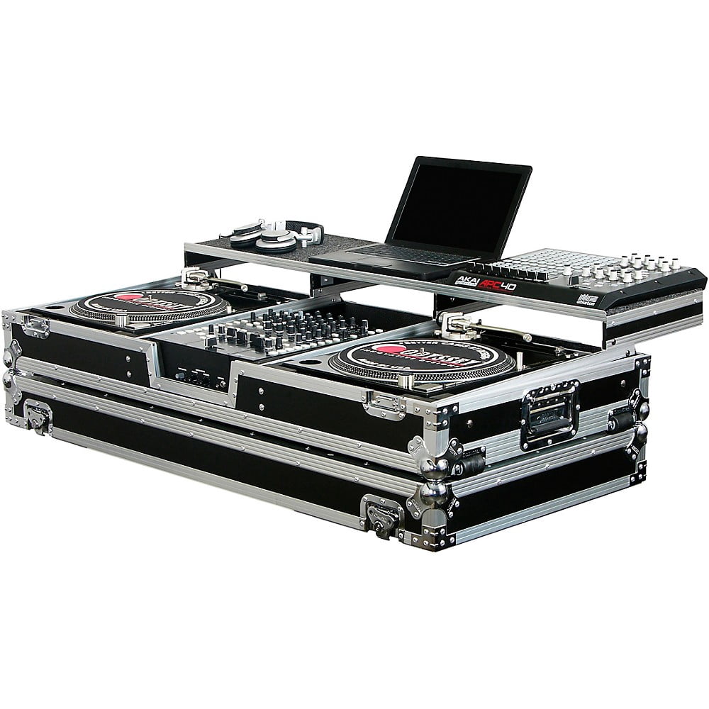 Odyssey FZGSPDJ12W New 12" Mixer & 2 Turntables Remixer Glide Style DJ Coffin