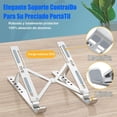 thumbnail image 5 of Soporte para Laptop Aluminio, Base para Laptop con 6 Niveles de Altura Ajustable, Diseño Antideslizante y Ventilado, Soporte para Computadora, Compatible con MacBook, Dell, HP, 10-15,6 Pulgadas, 5 of 5