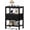 Black, variant on JIOABL 3 Drawer Nightstand with USB & Type-C Charging, Fabric Drawers, Metal Frame, Rustic Brown