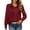 A-Red, variant on Tiweut Button Down Shirts for Women Sequin Party Elegant Long Sleeve Lapel Relaxed Fit Tops