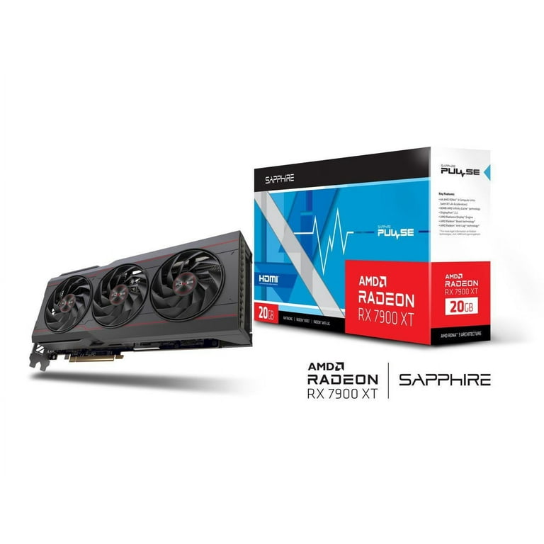 SAPPHIRE PULSE Radeon RX 7900 XT 20GB GDDR6 PCI Express 4.0 SAPPHIRE PULSE Radeon RX 7900 XT 20GB GDDR6 PCI Express 4.0