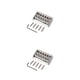thumbnail image 3 of Yuarrent Guitar Bridge Hard Tail Sturdy Frame Tool Plated Replaced Saddle Gasket Metal Electric Tremolo Part Professional Installed 2piezas, 3 of 6