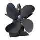 thumbnail image 2 of Ventilador de estufa portátil Macarena Quemador de leña alimentado por calor negro, 2 of 8