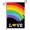 Love1, variant on Pride Garden Flag, Rainbow Progress Pride Flags, Double Sided LGBTQ Progress Yard Flag 12x18 Inch for Lesbian Gay Bisexual Pride Month Yard Outdoor Decorations (Love1)