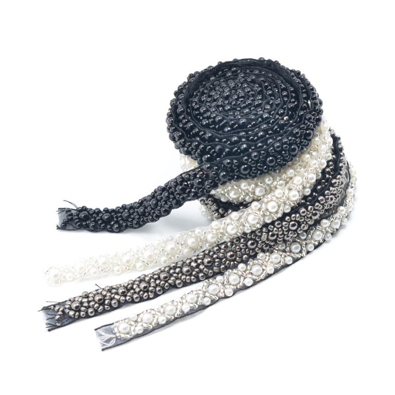 Handmade Beaded Lace Pearl Trim Ribbon For Clothing Decoration And Diy  Crafting Embellishments And Accessories For Sewing