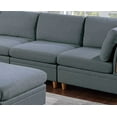 thumbnail image 5 of CoSoTower Contemporary Living Room Furniture 6pc Modular Corner Sectional Set Steel Dorris Fabric Couch 2X Wedges 3X Armless Chair and 1X Ottoman, 5 of 9