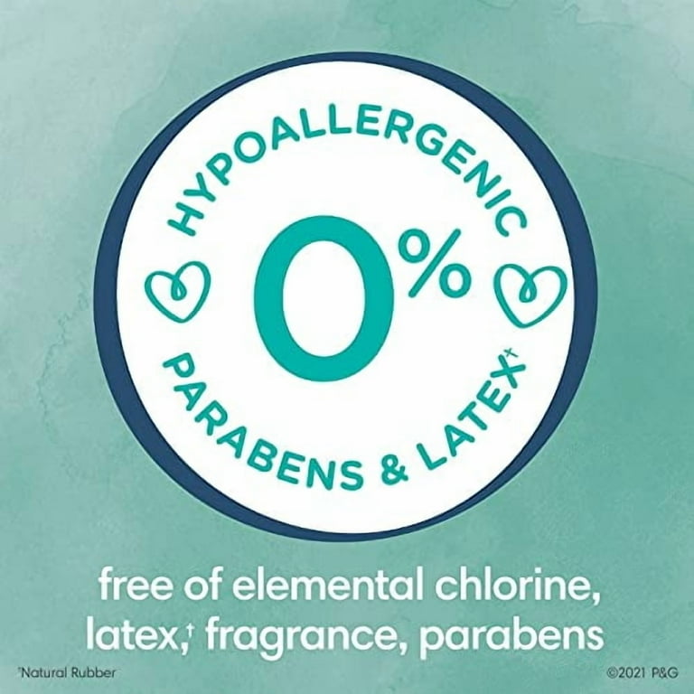 Diapers Newborn/Size 0 (<10 lb), 76 Count - Pampers Pure Protection Disposable Baby Diapers, Hypoallergenic and Unscented Protection, Super Pack (Packaging & Prints May Vary)