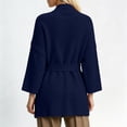 thumbnail image 3 of Gytharion Women's Belted Longline Knit Cardigans Tie Waist Long Sleeve Cardigan Sweaters with Pockets Wrap Cardigans, 3 of 6