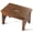 Rich Walnut, variant on Wooden Step Stool, One Step Stool for Adults,Wooden Beside Step Platform with 550 Lbs Load Capacity, Heavy Duty/Portable/Nonslip/Durable Construction Safe Step Support for Bedroom/Kitchen