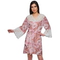 thumbnail image 1 of Moomaya Printed Robe For Girls Cotton Plus Size Nightwear Summer Bathrobes, 1 of 6