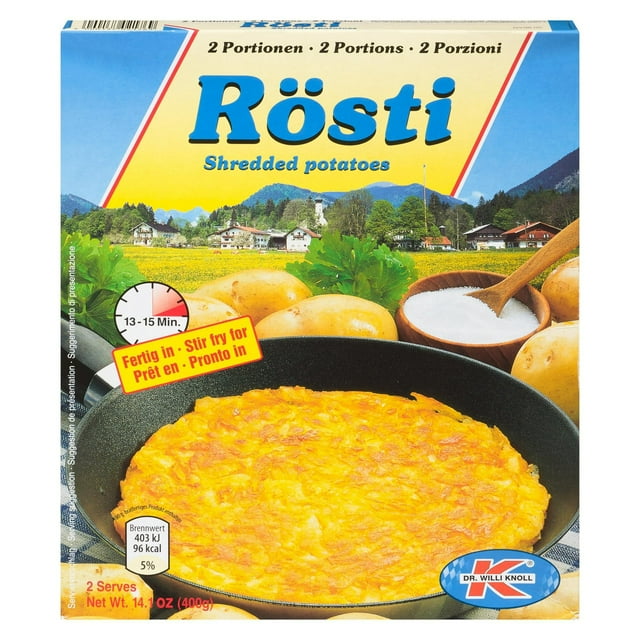 Dr. Willi Knoll Rösti Shredded Potatoes, Bag 400 g