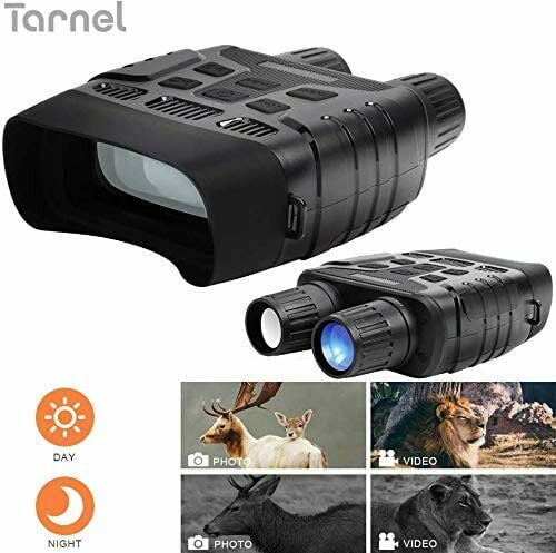 Hunting Night Vision Goggles Night Vision Binoculars–Digital Infrared Binoculars Night Vision and Day Binoculars with 32 GB Memory Card for Spotting Surveillance 