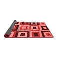 thumbnail image 2 of Ahgly Company Indoor Round Abstract Red Modern Area Rugs, 5' Round, 2 of 4