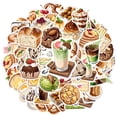 thumbnail image 2 of 35pcs-50pcs Delicious Stickers Food Yummy Stickers Bakery Stickers for Laptops Suitcase Fridge, 2 of 9