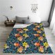 thumbnail image 5 of Balery Blue Floral Manta de Felpa Suave y Acogedora – Cobija de Franela Aterciopelada para Cama, Lavable y Cálida para Sofá, Mascotas, Transpirable-50"x40", 5 of 7