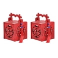 thumbnail image 1 of GAXIRE 2 cajas de regalo portátiles de estilo chino, de madera, para dulces, bodas, con borlas y cuentas azules, ahuecadas, para dulces, suministros para bodas, tamaño S, 1 of 6