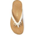 thumbnail image 4 of Vionic Women's Rest Bella White Patent Toe Post Sandal 10M, 4 of 5