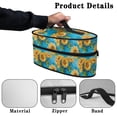 thumbnail image 5 of HELLHERO Sunflower Design Protective Steam Iron Carrying Bag Compatible with Full-Size Irons and Accessories Lightweight Steamer Organizer Garment Steamer Box Travel Steamer Holder, Case Only, 5 of 6