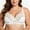 White, variant on Vaslanda Plus Size Lace Push Up Bra for Women Lifting Floral Lace Bra Comfortable Wireless Everyday Bra