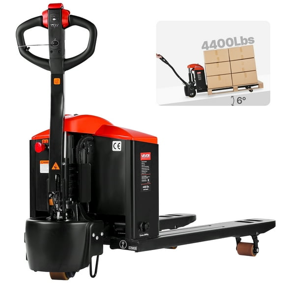 VEVOR Electric Pallet Jack, 4400 lbs Load Capacity, Lithium Battery Powered Pallet Jack Truck with 48L x 27W Inch Forks for Material Handling, Suitable for Warehouse, Supermarket, Manufacturing
