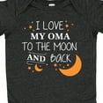 thumbnail image 4 of Inktastic I Love My Oma to the Moon and Back Boys or Girls Baby Bodysuit, 4 of 5