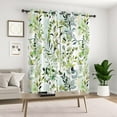 thumbnail image 2 of Lfeey Spring Blackout Curtains, Room Darkening Grommet Curtains, Green Leaves, 96 Inch Length, 2 Panels Set, 2 of 6