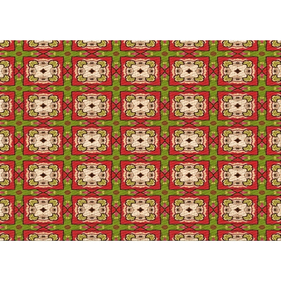 Ahgly Company Indoor Rectangle Patterned Metallic Gold Area Rugs, 7' x 10'