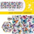 thumbnail image 3 of Valance Curtains for Windows,Watercolor Butterflies Semi Sheer Curtain Valance,Vintage Colorful Butterfly Window Valance Curtains,Short Rod Pocket Window Treatment for Kitchen Living Room 54"x18", 3 of 6