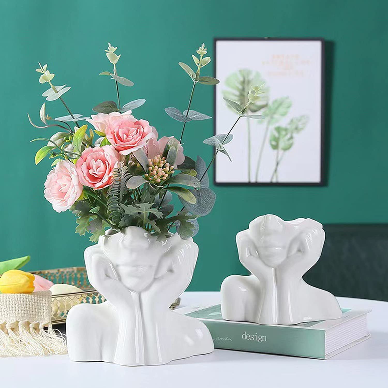 Nordic Decor Face Shape Flower Vase