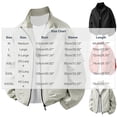 thumbnail image 3 of HOOMEUMY Men Faux Fabric Jacket Oversized Batwing Long Sleeve Zip Up Coat Streetwear, 3 of 5