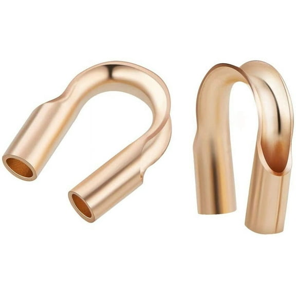 Brass U-Type Wire Guardian Golden 4x4x1mm